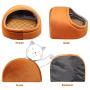 Autokcan Cat Beds, Washable Cat House Cave with Anti-Slip & Water-Resistant Bottom for Indoor Small Cats, Puppy, Kitten Under 9LB（14''X14''X9''）