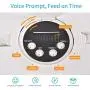 Automatic Pet Feeder for Cats and Dogs - Dry or Wet Food Dispenser - 6 Meal Trays with Portion Control -LCD Smart Programmable Clock Automatic Pet Feeder for Cats and Dogs - Dry or Wet Food Dispenser - 6 Meal Trays with Portion Control -LCD Smart Programmable Clock