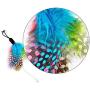 Ralthy Interactive Robotic Cat Toys Accessories, Replacement Cat Feather Toys, Pet Exercise Feather Stickers Toys for Indoor Cats/Kitten(3 pcs)