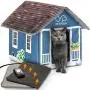 PETYELLA Heated cat Houses for Outdoor Cats in Winter - Heated Outdoor cat House Weatherproof - Outdoor Heated cat House - Easy to Assemble PETYELLA Heated cat Houses for Outdoor Cats in Winter - Heated Outdoor cat House Weatherproof - Outdoor Heated cat House - Easy to Assemble