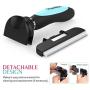 PAWABOO Pet Shedding Tools, DeShedding Grooming Tools Trimmer Comb Self Cleaning Brush for Small Medium Large Dogs/Cats, with Interchangeable Detachable Blades and Hair Release Button