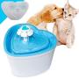 LOVSHARE Pet Water Fountain- Healthy and Hygienic Drinking Fountain 2L Super Quiet Flower Automatic Electric Water Bowl with 4 Replacement Filters for Dogs, Cats, Birds and Small Animals