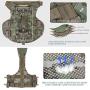 PETAC GEAR Tactical Dog Harness K9 Working Dog Vest Military Dog Training Harness Police Service Dog Vest with Handle, Molle Panel, Breathable Mesh