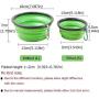 N/P 350ML/1000ML Folding Pets Slow Food Bowl,Silicone Pet Feeding Bowls Toys Outdoor