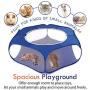 Pawaboo Small Animals Playpen, Breathable & Waterproof Small Pet Cage Tent with Zippered Cover, Portable Outdoor Yard Fence for Kitten/Puppy/Guinea Pig/Rabbits/Hamster/Chinchillas/Hedgehogs/Reptiles