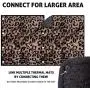 Thermal Cat Pet Dog Connectable Warming Bed Mat, Comfortable Nap, Sleeping and Crate Mat for Cats - Includes Buttons to Attach Mats Together (Beige, Large) Thermal Cat Pet Dog Connectable Warming Bed Mat, Comfortable Nap, Sleeping and Crate Mat for Cats - Includes Buttons to Attach Mats Together (Beige, Large)