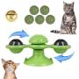 LATTOOK Windmill Cat Toy, Interactive Puzzle Cat Toy with Suction Cup, Scratching Tickle Cats Hair Brush, Portable Turntable Grooming Shedding Massage Tickle with Catnip and Bells LATTOOK Windmill Cat Toy, Interactive Puzzle Cat Toy with Suction Cup, Scratching Tickle Cats Hair Brush, Portable Turntable Grooming Shedding Massage Tickle with Catnip and Bells
