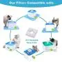 PK.ZTopia Cat Fountain Replacement Filter, Pet Fountain Filters,Carbon Replacement Filter for 84oz/2.5L Automatic Pet Fountain Cat Water Fountain Dog Water Dispenser