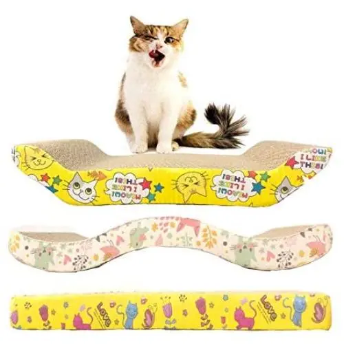 chenming Cat Scratch pad, Cat Scratcher Cardboard,Scratcher with Catnip,Cat Toy Scratch Board Lounge Refill chenming Cat Scratch pad, Cat Scratcher Cardboard,Scratcher with Catnip,Cat Toy Scratch Board Lounge Refill