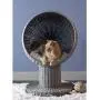 THE REFINED FELINE Kitty Ball Cat Bed, Curved Raised Shape, with Soft Washable Cushion, Scratch Proof Poly Rattan Bed for Cats and Kittens THE REFINED FELINE Kitty Ball Cat Bed, Curved Raised Shape, with Soft Washable Cushion, Scratch Proof Poly Rattan Bed for Cats and Kittens