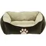 Cozy Pet Embroidered Paw Print Textured Lounger Pet Bed for Dogs Cozy Pet Embroidered Paw Print Textured Lounger Pet Bed for Dogs
