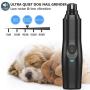 Electric Dog Nail Grinder & Cat Nail Clippers with Light, 2 Speed Rechargeable Pet Trimmer Pet Nail Trimmer, Painless Grooming & Smoothing for Small Medium Large Dogs & Cats