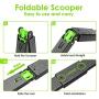 TIMINGILA 33'' Long Handle Portable Pet Pooper Scooper for Large and Small Dogs,High Strength Material and Durable Spring,Great for Lawns, Grass, Dirt, Gravel