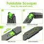 TIMINGILA 33'' Long Handle Portable Pet Pooper Scooper for Large and Small Dogs,High Strength Material and Durable Spring,Great for Lawns, Grass, Dirt, Gravel