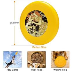 Pet Frisbee Flying Disc Dog Toy - Multifunction Marquet Ink