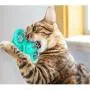 Eoncore Windmill Cat Toys Cat Scratcher Toothbusher Rolling Kitten Toys with Suction Cup Indoor Pet Toys Build-in Detachable Spinning Led Light