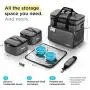 beka. Dog Travel Bag - Dog Travel Kit with 2 Collapsible Silicone Bowls, 2 Food Containers, Multi-Use Pockets for Pet Accessories - Ideal Mobile Dog Gear Weekender beka. Dog Travel Bag - Dog Travel Kit with 2 Collapsible Silicone Bowls, 2 Food Containers, Multi-Use Pockets for Pet Accessories - Ideal Mobile Dog Gear Weekender