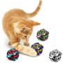 SunGrow Mylar Crinkle Balls for Cats, 1.5-2 Inches, Shiny and Stress Buster Toy, Lightweight and Suitable for Multiple Cats Play, Ideal for Kittens and Adult Cats, 12-Pcs