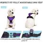 Dog Harness, No-Pull Pet Harness with a Matching dog Leash - Breathable Chest Padded Mesh Adjustable Reflective Dog Vest, Front/Back Leash Clips and Easy Control Handle for Outdoor Walking Training