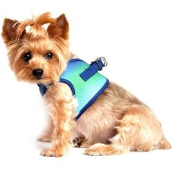 DOGGIE DESIGN Ultra Choke Free Step in Reflective Dog Harness American River Ombre Northern Lights