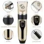 Kartice Dog Clippers, Rechargeable Low Noise Cordless Electric Dog Clippers, Dog Grooming Trimmer Pet Hair Clippers Kit (Gold) Kartice Dog Clippers, Rechargeable Low Noise Cordless Electric Dog Clippers, Dog Grooming Trimmer Pet Hair Clippers Kit (Gold)