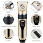 HATALKIN Dog Clippers, Professional Low Noise Rechargeable Pet Hair Grooming Clippers Kit Cordless Electric Clipper Shaver for Small Large Dogs Cats Animals (Black) (Black)