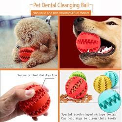 Skylety 4 Pieces Dog Ball on a Rope Training Ball Dog Toy Interactive Dog  Ball on a String Reward and Exercise Toy for Small Medium Large Dog