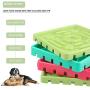 4 PCS Slow Feeder Dog Bowls & Lick Mats for Dog and Cats for Slower Healthier Eating| Relieve Anxiety and Boredom,Dry & Wet Treat Dispensing Mat with Suction Cups for Pets During Bathing or Grooming