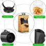 Zonon Leash Treat Holder and Poop Waste Dispenser, 2 in 1 Dog Waste Holder Dispenser and Treat Container Pouch, Includes 4 Rolls Leak-Proof Dog Waste Bags