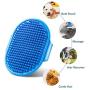 PRIDEEP Dog Grooming Brush 2 Pack, Pet Shampoo Bath Washing Brush Soothing Massage Rubber Comb Dog Brush with Adjustable Ring Handle Suitable for Long Short Haired Dogs and Cats