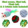 Smokeys Stash Christmas Cat Toys Stocking Catnip Toys Sisal Rope Kitten Toys for Cats