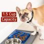 Leashboss Flat Face Feeder, Tilted Slow Feed Bowl for Short Snout Dogs & Cats, Slanted Maze Food Bowl for French Bulldogs, Pugs, Boston Terriers