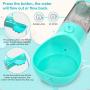 LC-dolida Dog Water Bottle for Walking, 3-IN-1 Portable Pet Travel Water Bottle Dispenser with Drinking Feeder and Food Container, Portable Dog Bowl Water Bottle for Puppy Cats Pet, Food Grade Plastic