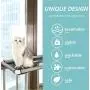 Tocypho Space Saving Cat Window Perch Pet Resting Cat Window Hammock Bed Kitty Window Sunny Seat with Upgraded 4 Big Suction Cups Holds Up to 40lbs Tocypho Space Saving Cat Window Perch Pet Resting Cat Window Hammock Bed Kitty Window Sunny Seat with Upgraded 4 Big Suction Cups Holds Up to 40lbs