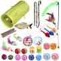 SunGrow Jumbo Pack of Cat Toys, Provides Unlimited Fun and Playtime for Your Kitten, Helps in Improving Physical and Psychological Health, for All Ages, Must Have in Home of Multiple Felines, 24 Pcs