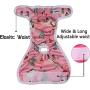 vecomfy Washable Dog Diapers Female for Small Dogs,(4 Pack) Premium Reusable Leakproof Large Doggie Nappies,L