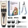 Abbicen Professional Dog Clippers Low Noise Cordless Rechargeable Electric Quiet Pet Hair Grooming Clippers for Dogs Cats Horse Pets with 4 Attachment Guide Combs and Scissors Abbicen Professional Dog Clippers Low Noise Cordless Rechargeable Electric Quiet Pet Hair Grooming Clippers for Dogs Cats Horse Pets with 4 Attachment Guide Combs and Scissors