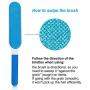 Teenway Pet Hair Remover Brush - Fur Remover & Lint Remover - Dog & Cat Hair Remover with Self-Cleaning Base - Efficient Double Sided Animal Hair Removal Tool for Clothes/Sofa/Woolen Blanket/Car Seats