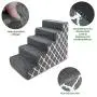 Best Pet Supplies USA Made Pet Steps/Stairs with CertiPUR-US Certified Foam for Dogs & Cats Gray Lattice Print, 5-Step (H: 22.5'') (ST255C-L) Best Pet Supplies USA Made Pet Steps/Stairs with CertiPUR-US Certified Foam for Dogs & Cats Gray Lattice Print, 5-Step (H: 22.5'') (ST255C-L)