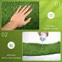 Weewooday 4 Pieces Dog Grass Pee Pads Artificial Dog Grass Mat Dog Artificial Turf Mat Pet Grass Rug Replacement Puppy Potty Trainer Fake Mat with Drainage Holes for Dogs Indoors Outdoors Weewooday 4 Pieces Dog Grass Pee Pads Artificial Dog Grass Mat Dog Artificial Turf Mat Pet Grass Rug Replacement Puppy Potty Trainer Fake Mat with Drainage Holes for Dogs Indoors Outdoors