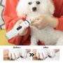 Rodzon Dog Nail Grinder, Professional 2-Speed Electric Rechargeable Pet Nail Trimmer 3 Ports Quiet Painless Paws Grooming Smoothing for Small Medium Large Dogs & Cats & Pets