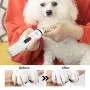 Rodzon Dog Nail Grinder, Professional 2-Speed Electric Rechargeable Pet Nail Trimmer 3 Ports Quiet Painless Paws Grooming Smoothing for Small Medium Large Dogs & Cats & Pets