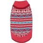 Blueberry Pet Fair Isle Style Sugar Coral Dog Sweater, Matching Sweater for Pet Owner