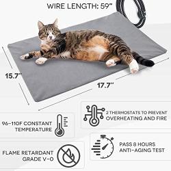 Pet Heating Pad for Cat Dog,Soft Electric Blanket Auto Temperature Control Waterproof Indoor,House Heater Animal Bed Warmer Heated Floor Mat,Whelping Supply for Pregnant New Born Pet