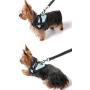 Uheng Service Vest Dog Harness - Adjustable Nylon Vest with Reflective Patches for Little Teddy, Pago, Bichon, Mini Doberman in Training (7-9lbs)