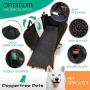 PEPPERTREE PETS Dog Car Seat Cover for Cars Dog Seat Cover for Back Seat Heavy Duty Scratch Proof Nonslip Waterproof Car Seat Protector Airflow Mesh Window 2 Pockets Back Seat Covers for Cars SUVs