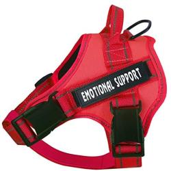 voopet Service Dog Harness, No-Pull Emotional Support Pet Vest Harness, Reflective Breathable and Adjustable Pet Halters for Small Medium & Large Dogs (with 4 PCS Removeable Tags)