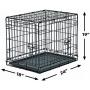 New World Folding Metal Dog Crate; Single Door & Double Door Dog Crates