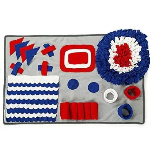 Dog Snuffle Mat Treat Blanket, Pet Puzzle Activity Mat for Stress Release, Nose Work Mat for Slow Feeding and Foraging Training Dog Snuffle Mat Treat Blanket, Pet Puzzle Activity Mat for Stress Release, Nose Work Mat for Slow Feeding and Foraging Training