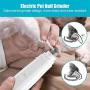 Yutiny Electric Pet Nail Grinder Pet Claw Nail Toe Trimmer Batteries Powered Cat Dog Grooming Paws Clipper Low Noise Electric Pet Nail Grinder